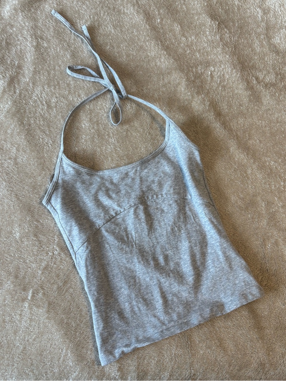 Aritzia Grey Halter Top